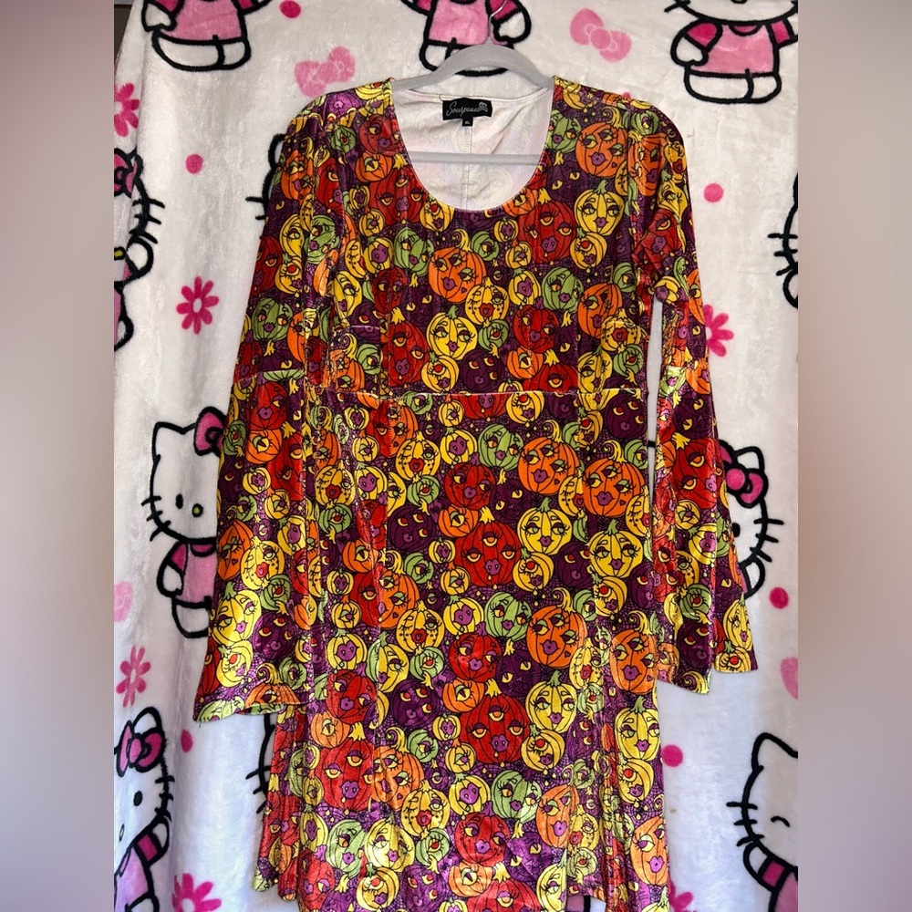 Vibrant Multicolor Long Sleeve Dress